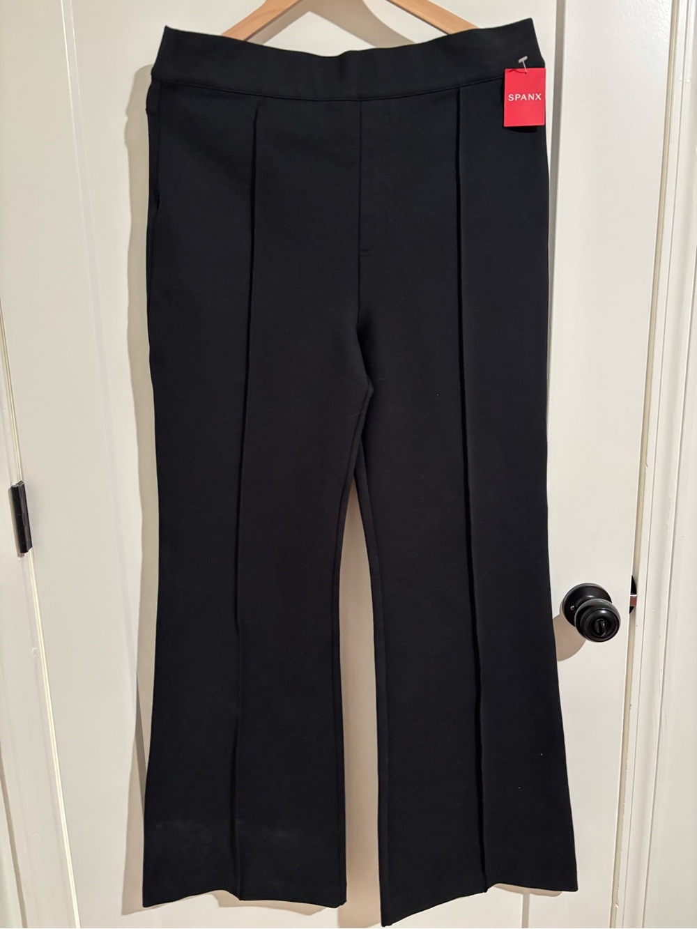 SPANX the perfect fit flare ponte black pants